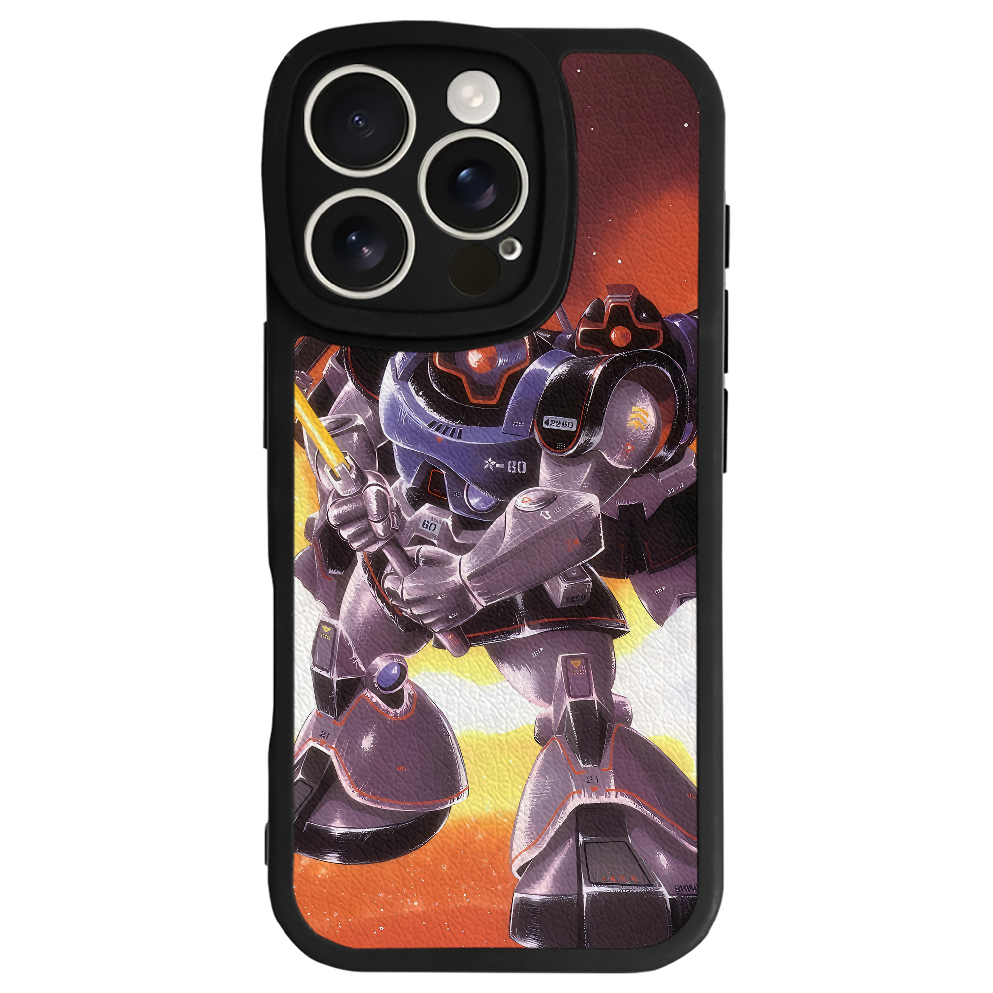 （画像用） 機動戦士ガンダム Mobile Suit Gundam 【iPhone 16シリーズ対応】シリコンスマホケース（レザー調） 材質：シリコン
